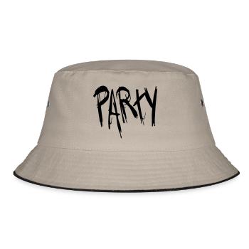 Party - Bucket Hat - Khaki/Schwarz - Vorne