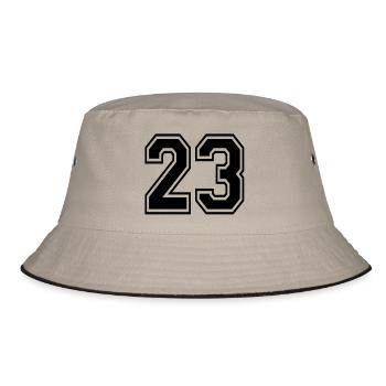 23 - Bucket Hat - Khaki/Schwarz - Vorne