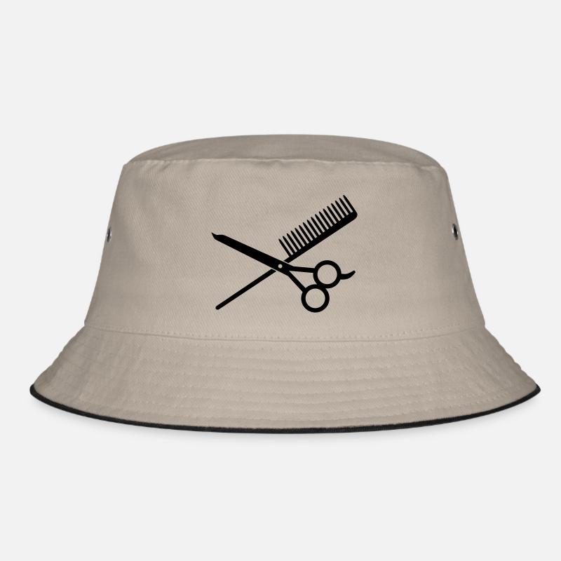 Kamm & Schere / comb & scissors (crossed , 1c) Bucket Hat