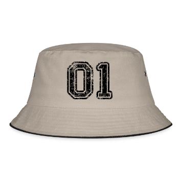 01 - Bucket Hat - khaki/black - Front