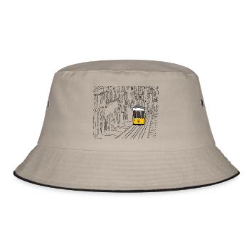 Lisbon tram - Bucket Hat - khaki/black - Front