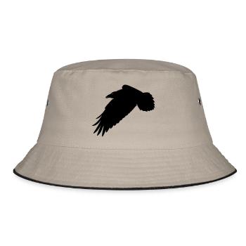 Schwarzer Rabe - Bucket Hat - Khaki/Schwarz - Vorne