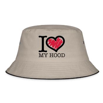 i_love_my_hood_c2 - Bob - kaki/noir - Devant
