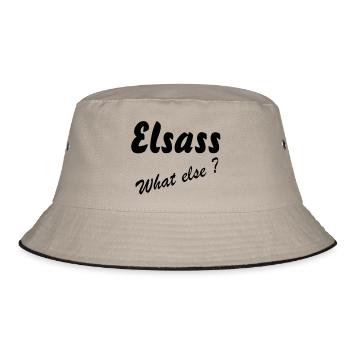 Elsass What Else - Bucket Hat - khaki/black - Front