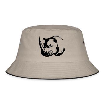Gym Power III - Bucket Hat - khaki/black - Front