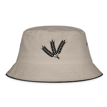 Gerste - Bucket Hat - Khaki/Schwarz - Vorne