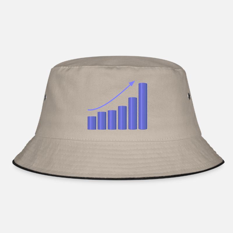 Growth chart with dynamic slope Bucket Hat