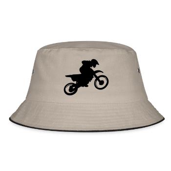 trial - Bucket Hat - Khaki/Schwarz - Vorne