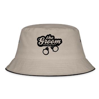 junggesellen abschied - Bucket Hat - Khaki/Schwarz - Vorne
