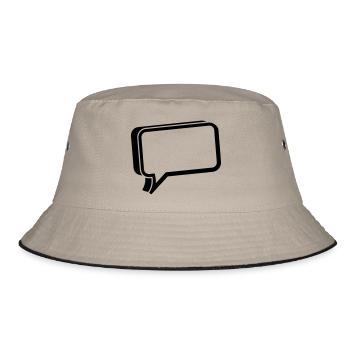 bubble chat - Bucket Hat - khaki/black - Front