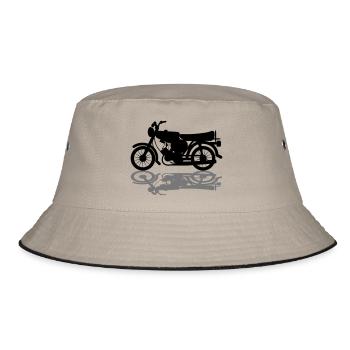 Fahrzeug - Simson - Bucket Hat - Khaki/Schwarz - Vorne