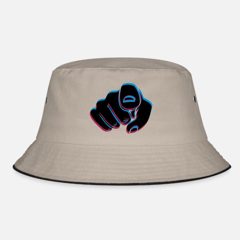 3D effect hand Bucket Hat