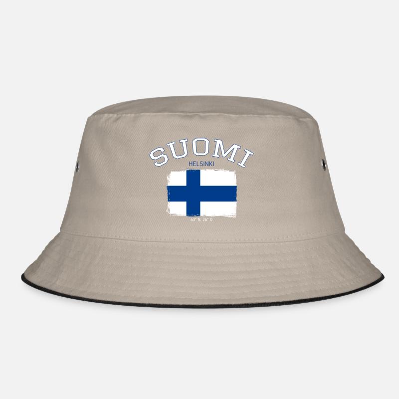 Drapeau de la Finlande avec référence à Helsinki Bob