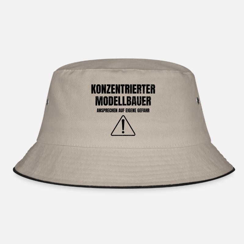 Konzentrierter Modellbauer | Modellbau Geschenke Bucket Hat