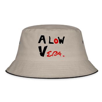 A low vera - Bucket Hat - Khaki/Schwarz - Vorne