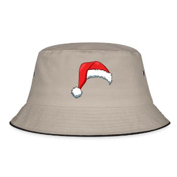 Chapeau de Père Noël - Bob - kaki/noir - Devant