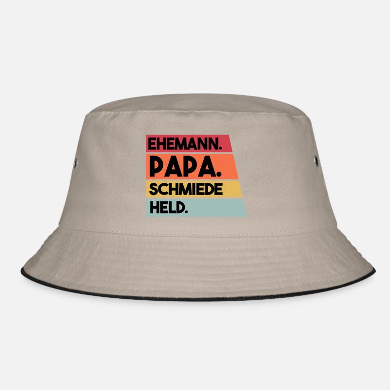 Ehemann Papa Schmiede Held Bucket Hat