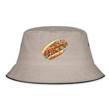 Döner Kebap - Bucket Hat - khaki/black - Front