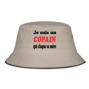 JE SUIS UN COPAIN QUI CLAQUE SA MERE - Bob - kaki/noir - Devant