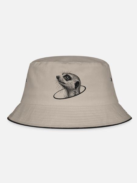 Erdmännchen - Bucket Hat - Khaki/Schwarz
