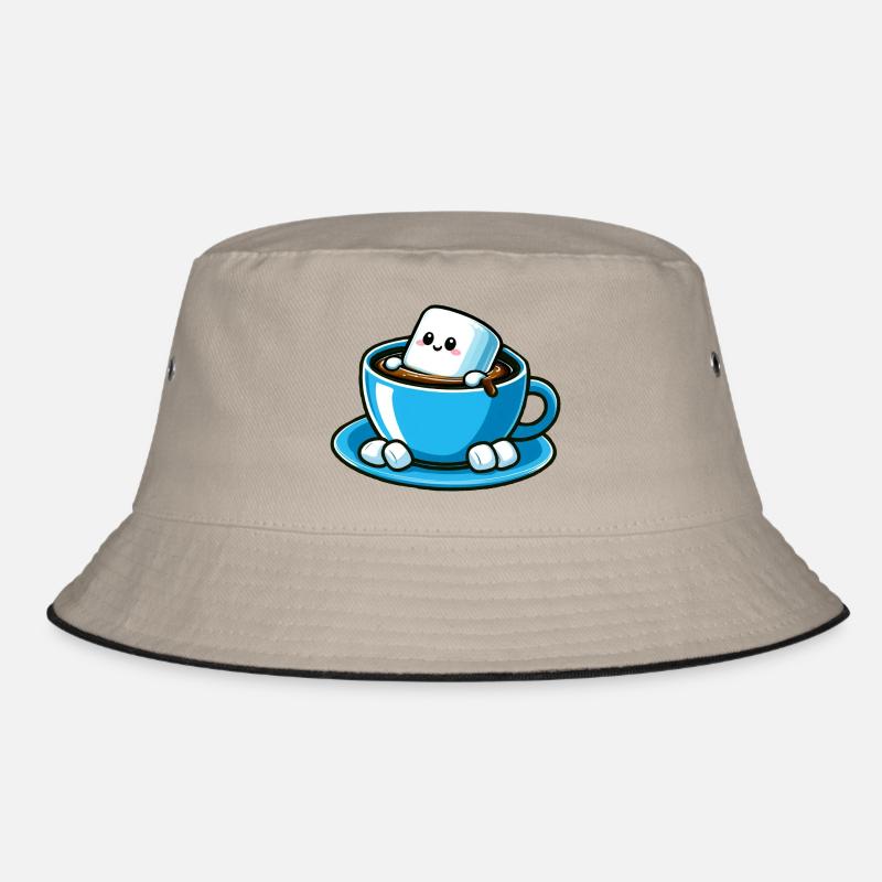 marshmallow - Bucket Hat - Khaki/Schwarz