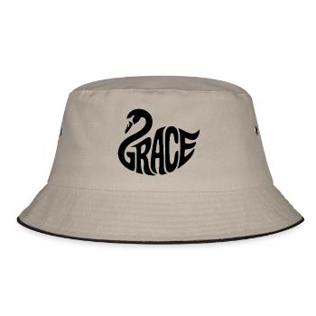 Grace - Logo du cygne cool - Bob - kaki/noir - Devant