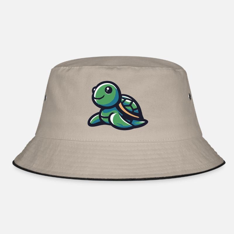 Cute Smiling Turtle Bucket Hat