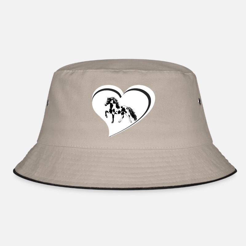Edles Islandpferd Schecke im Tölt Damen Mädchen Bucket Hat