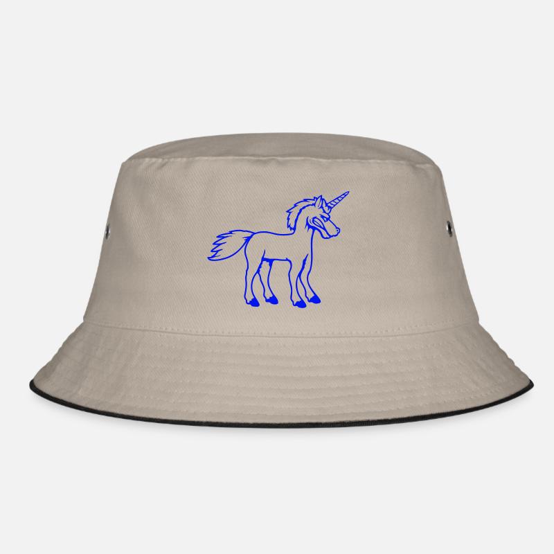 Unicorn Evil Angry Attack Teeth Grinding Sour Bucket Hat