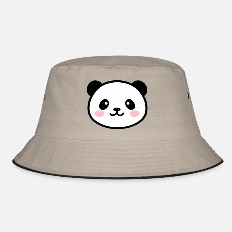 Kawaii Panda Face Bucket Hat