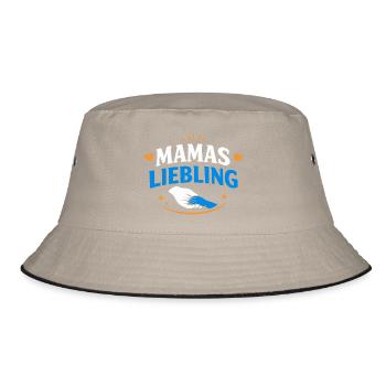 MamasLiebling – Herzhand Verbindung - Bucket Hat - Khaki/Schwarz - Vorne