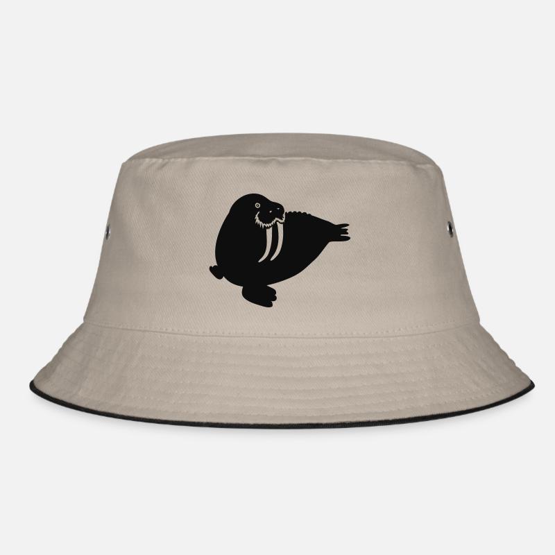 Morsezeichen - Bucket Hat - Khaki/Schwarz