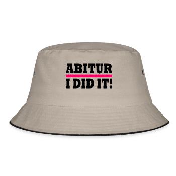 Abitur - Bucket Hat - Khaki/Schwarz - Vorne