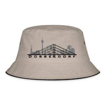 Düsseldorf - Bucket Hat - Khaki/Schwarz - Vorne
