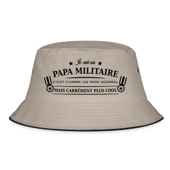 papa militaire - Bob - kaki/noir - Devant