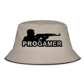 Gamer - Bucket Hat - khaki/black - Front