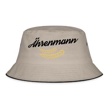 Ährenmann - ear to whom honor is due - Bucket Hat - khaki/black - Front