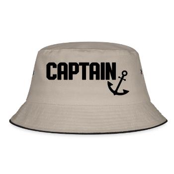 Captain Anchor - Bucket Hat - khaki/black - Front