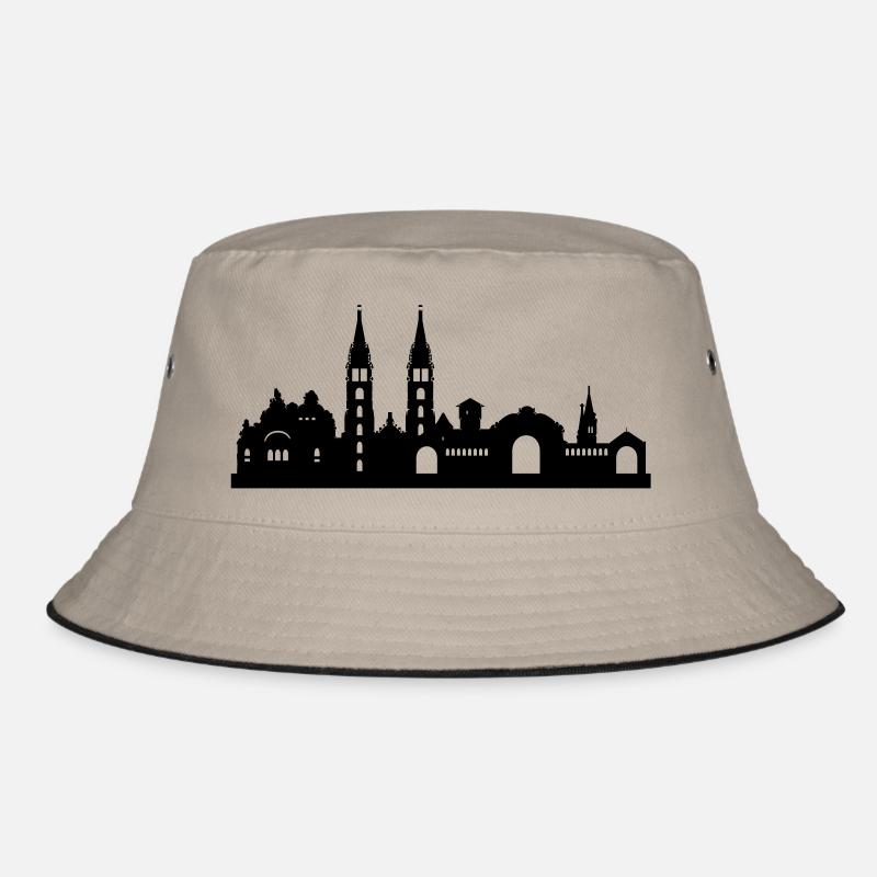 Skyline Nürnberg klein - Bucket Hat - Khaki/Schwarz