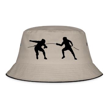 fencing fencing - Bucket Hat - khaki/black - Front