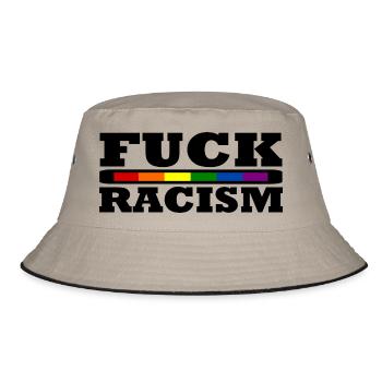 Putain de racisme - Bob - kaki/noir - Devant