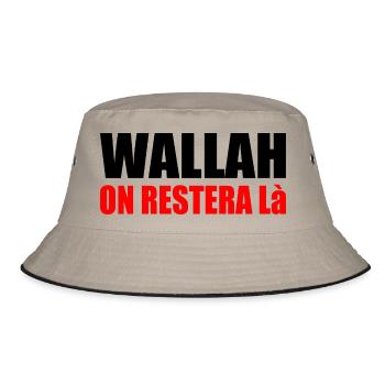 wallah en restera là - Bob - kaki/noir - Devant
