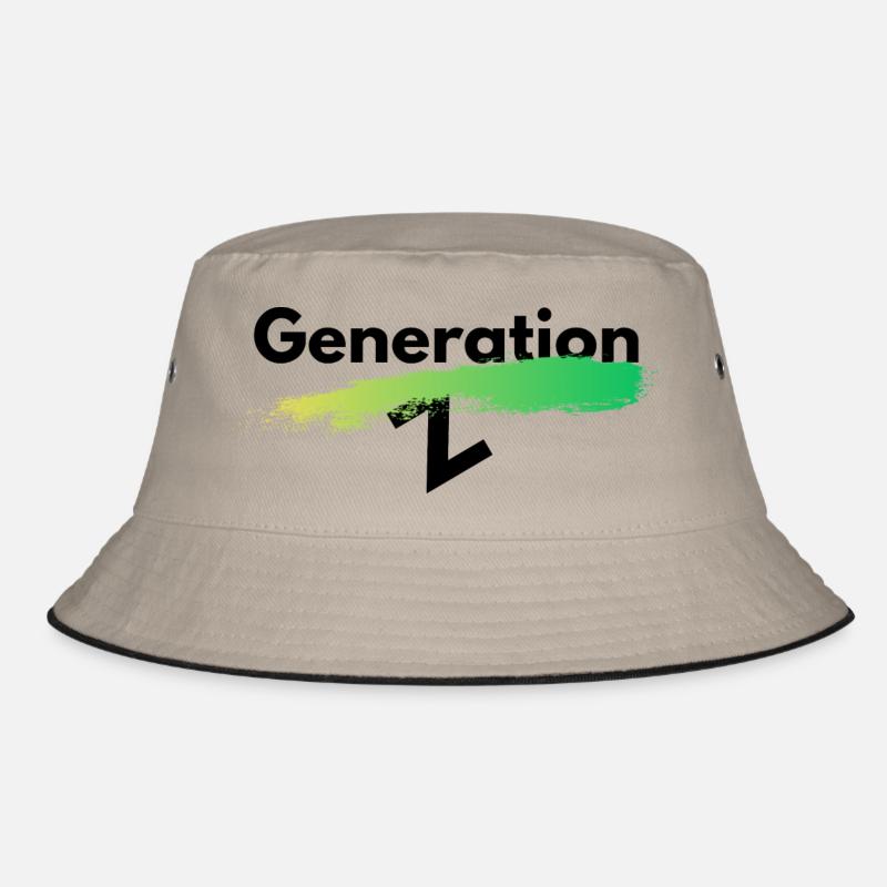 Generation Z - Bucket Hat - Khaki/Schwarz