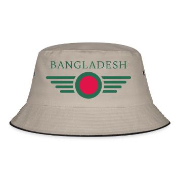 I Love Bangladesh, Elegance Style Design T-Shirt - Bucket Hat - khaki/black - Front