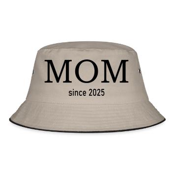 mom since 2025 - Bucket Hat - khaki/black - Front