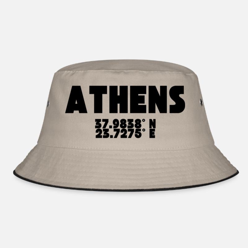 Athens / Athens - Design with coordinates Bucket Hat