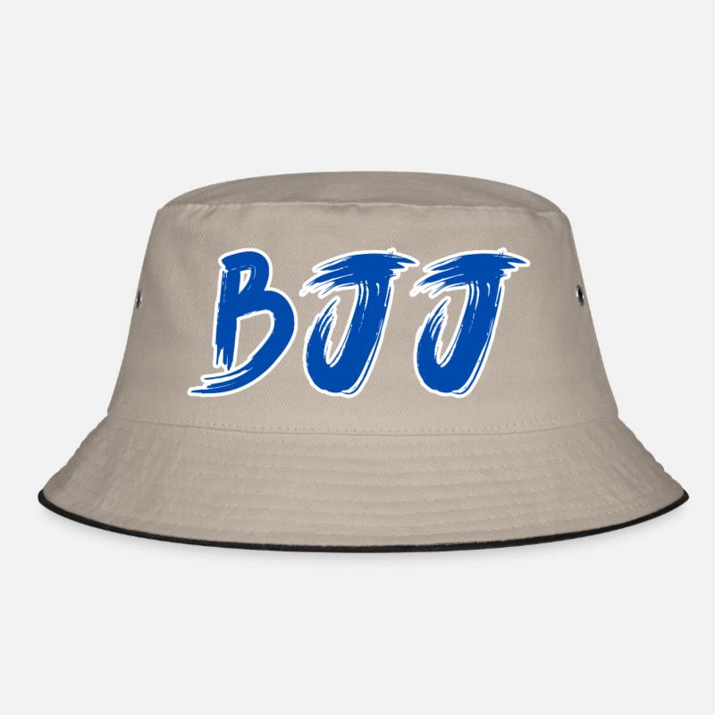 BJJ Blauer Gürtel – Jiu Jitsu Rang Design - Bucket Hat - Khaki/Schwarz