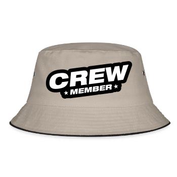 Crew Member - Bucket Hat - khaki/black - Front