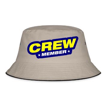 Crew Member - Bucket Hat - khaki/black - Front