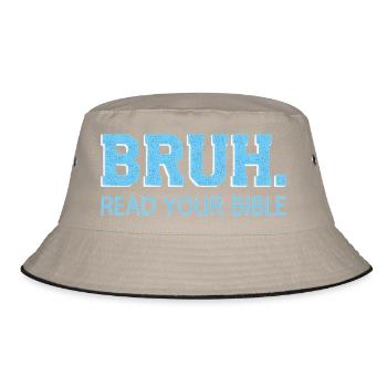 Bruh Bible Shirt – Lis la Bible - Bob - kaki/noir - Devant